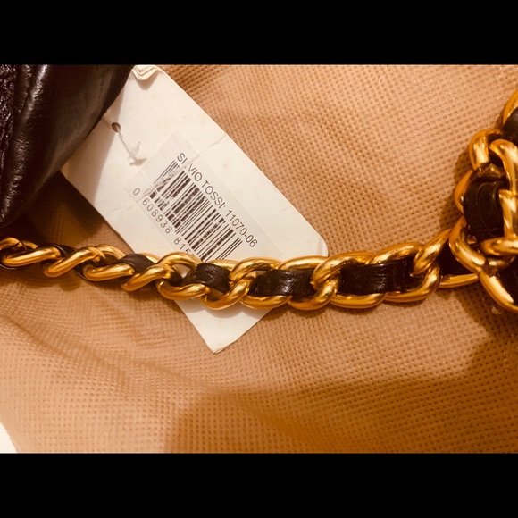 Silvio Tossi Leather Chain Strap Bag - Picture 10 of 10